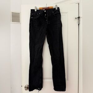 AGOLDE BLACK BAGGY JEANS